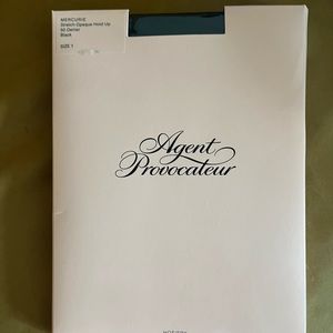 NWT Agent provocateur mercuric opaque black stockings 1